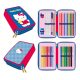 Hello Kitty Blue befülltes Federmäppchen mit 2 Fächern
