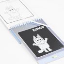 Bluey Bingo Kratzer-Bild und Malset