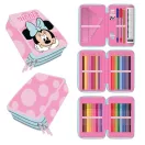Disney Minnie Pink Dots gefülltes 3-stöckiges Federmäppchen Giotto