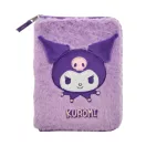 Hello Kitty Kuromi Purple gefülltes 2-stöckiges Plüschfedermäppchen