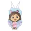 Gabby's Dollhouse Kinderbadeanzug, Schwimmen 2-6 Jahre