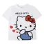 Hello Kitty Hearts Kinder T-Shirt kurz, Oberteil 6 - 12 Jahre / 116 - 152 cm