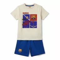   FC Barcelona Flag Kinderkurzpyjama 3 - 14 Jahre / 98 - 164 cm