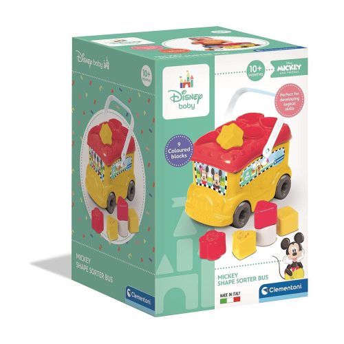 Disney Mickey  Yellow Formensortierbus Clementoni
