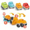 Farbe Orange Purzelndes Spielzeugauto Clementoni