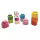 Farbe Clemmy Einhorn weiches Baustein-Set mit 10 Stück und Figur von Clementoni