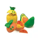 Früchte Friendly Faces Obstsortier-Babyspielzeug, Puzzle Clementoni