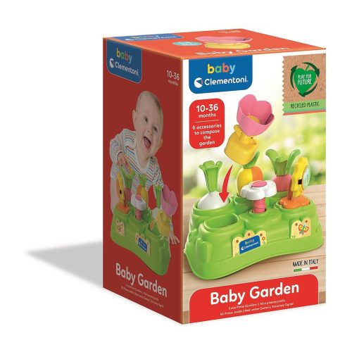 Farbe Blooming Formen-Sortierer Babygarten Clementoni
