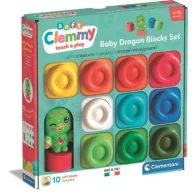   Farbe Clemmy weiches Bausteinset mit 10-tlg. Figur Clementoni