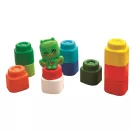 Farbe Clemmy weiches Bausteinset mit 10-tlg. Figur Clementoni
