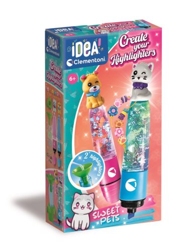 Farbe Sweet Pets Textmarker-Set Clementoni