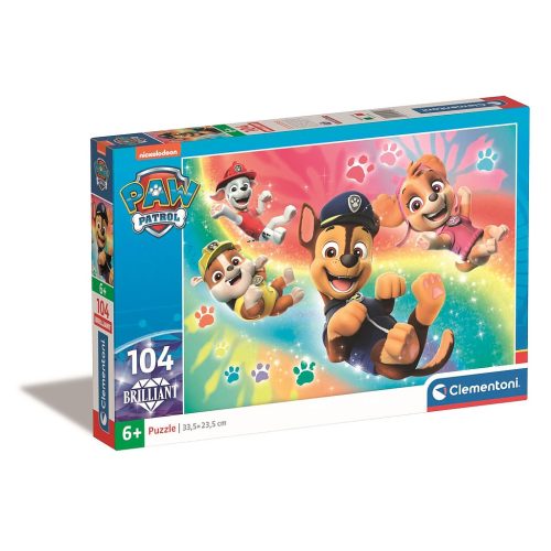 Paw Patrol Rainbow 104-teiliges Brilliant-Puzzle Clementoni
