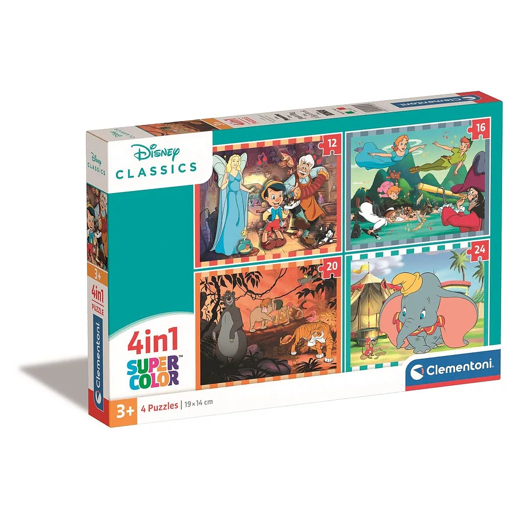 Disney Classics 4-in-1 Clementoni Puzzle - Disney Wholesales Store - J