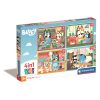 Bluey Play All Day 4-in-1 Puzzle Clementoni