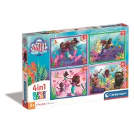 Disney Prinzessin Junior Ariel 4 in 1 Puzzle Clementoni