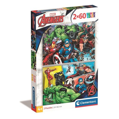 Avengers Against the Threat 2x60 Stück Clementoni Puzzle