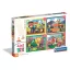 Fahrzeug Busy at Work Baufahrzeuge 4-in-1 Puzzle Clementoni
