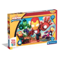   Avengers Hero Squad Iron Man und Super Team 104 Teile Maxi Puzzle Clementoni