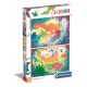 Dinosaurier Funny 2x20 Teile Puzzle Clementoni