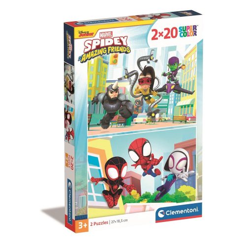 Spiderman Spidey 2x20-teiliges Puzzle Clementoni
