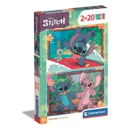 Disney Lilo und Stitch Angel 2x20-teiliger Clementoni-Puzzle