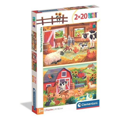 Bauernhof Family 2x20 Teile Puzzle Clementoni