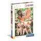 Tiere Brothers in Fur 2x60-teiliges Puzzle Clementoni