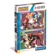 Sonic the Hedgehog 2x60 Stk Puzzle Clementoni