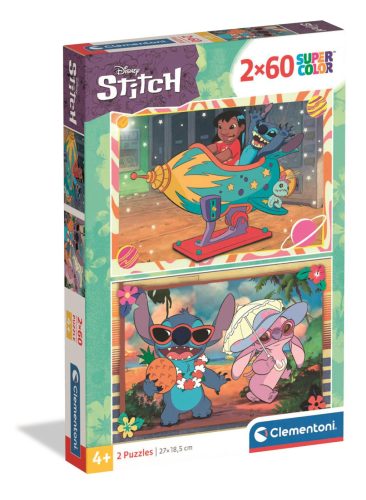 Disney Lilo und Stitch Galactic Vacation 2x60 Stück Puzzle Clementoni