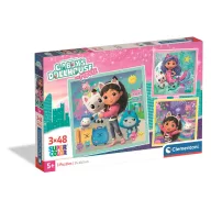 Gabby's Dollhouse Travel Clementoni 3x48 Stk Puzzle