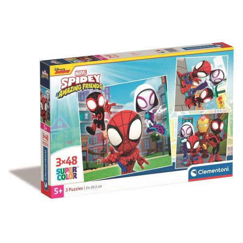 Spiderman Spidey 3x48 Teile Puzzle Clementoni