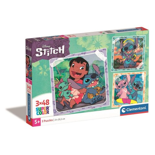 Disney Lilo und Stitch Music Gitarre spielen 3x48 Stk. Puzzle Clementoni