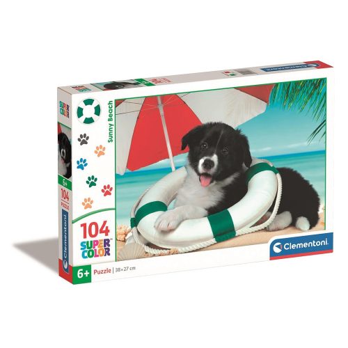 Hund Sunny Beach 104-teiliges Clementoni-Puzzle