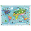 Tiere Wildlife Karte 60-teiliges Maxi-Puzzle Clementoni