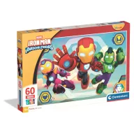   Avengers Ready Iron Man und sein Superteam 60-teiliges Maxi-Puzzle Clementoni