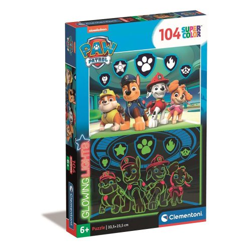 Paw Patrol Symbols 104-teiliges Leuchtpuzzle Clementoni