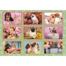 Tiere Puppies Collage 180-teiliges Clementoni Puzzle