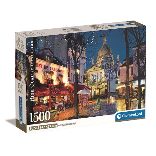 Städte Montmarte Paris 1500-teiliges Compact Puzzle Clementoni