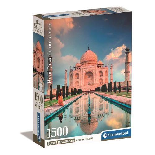 Städte Taj Mahal Indien 1500-teiliges Compact-Puzzle Clementoni