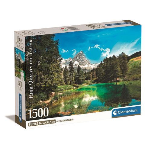 Städte Blue Lake Neuseeland 1500-teiliges Compact-Puzzle Clementoni