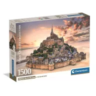   Städte Mont-Saint Michel Frankreich 1500-teiliges Puzzle Clementoni