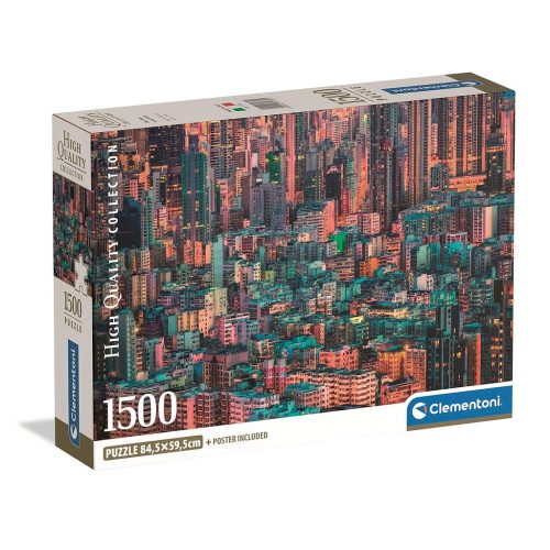 Städte Hive Hong Kong 1500-teiliges Compact Puzzle Clementoni