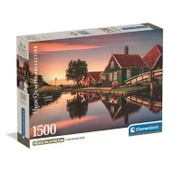   Städte Zaanse Schans Niederlande 1500-teiliges Compact-Puzzle Clementoni