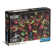   Disney Villains Cards 1500-teiliges Compact Puzzle Clementoni
