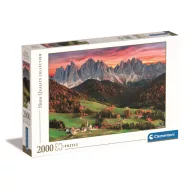   Städte Val di Funes Alpenthal 2000-teiliges Puzzle Clementoni