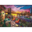 Städte Balcony Sunset  New York 3000-teiliges Puzzle von Clementoni