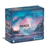   Farbe Light Blue Peace Friedliches Leichtblau-Berg 500 Stk. Clementoni Puzzle