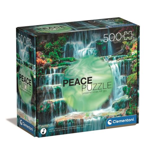 Farbe Flow Wasserfall 500 Stk. Peace Puzzle Clementoni