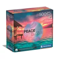   Farbe Paradise Sonnenuntergang 500-teiliges Peace-Puzzle von Clementoni