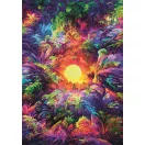 Farbe Psychedelic Dschungel 500-teiliges Compact Puzzle Clementoni